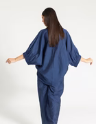 MJ-LINEN BATWING COLLARED SHIRT WITH TROUSER