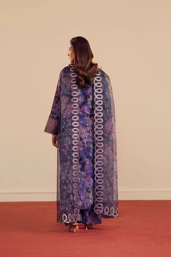 LAWN SILK &amp; ORGANZA  3-piece