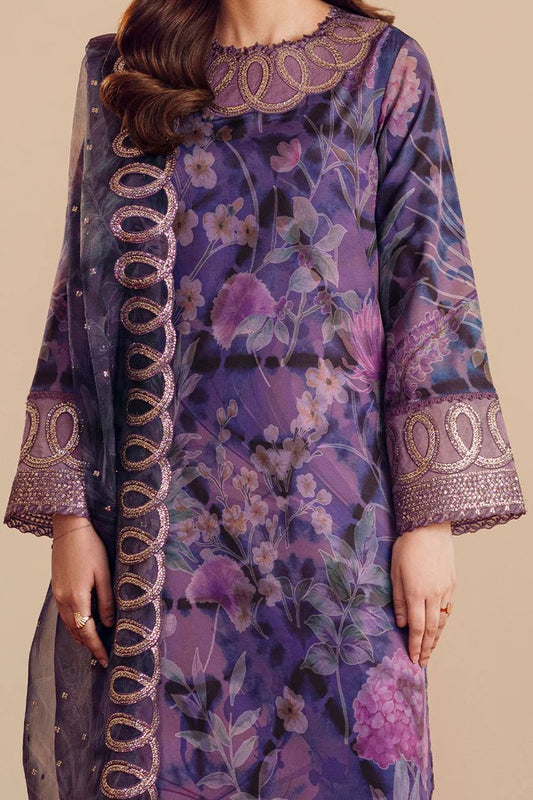 LAWN SILK &amp; ORGANZA  3-piece