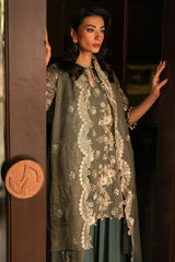 MC GREEN DOVE-4PC EMBROIDERED TISSUE SUIT